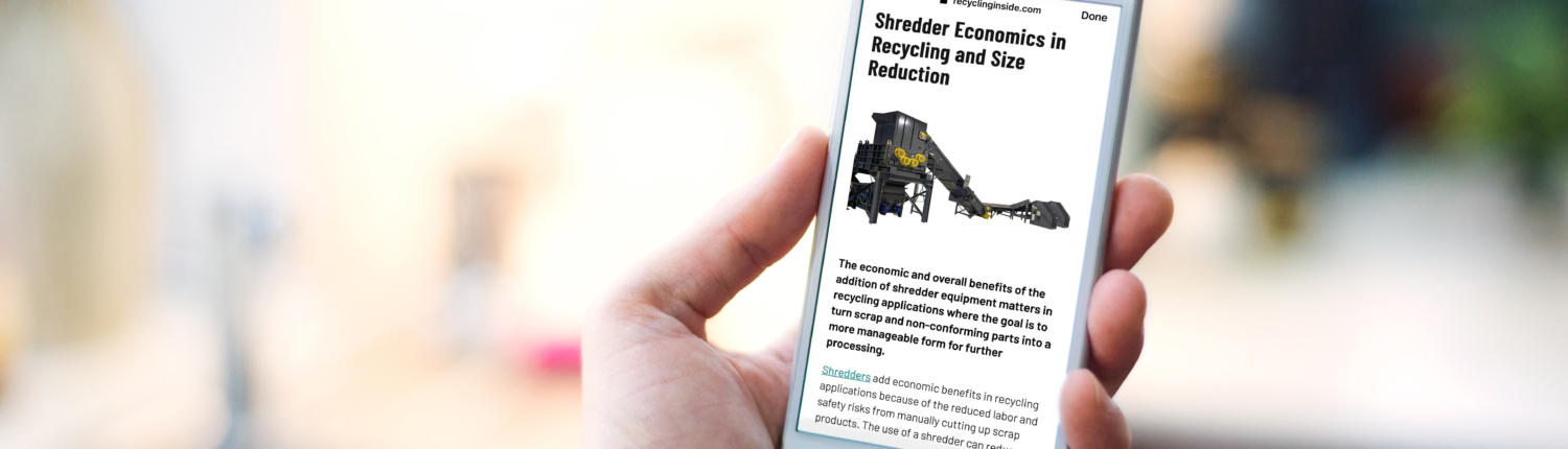 Shredder Economics in Recycling and Size Reduction
