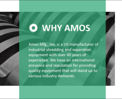 Dual Shaft Shredder - Amos Mfg., Inc.