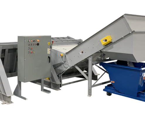 125 HP Dual Shaft Shredder Side