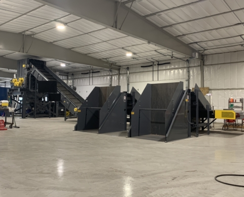 Quad Shaft Shredder Box Dumpers