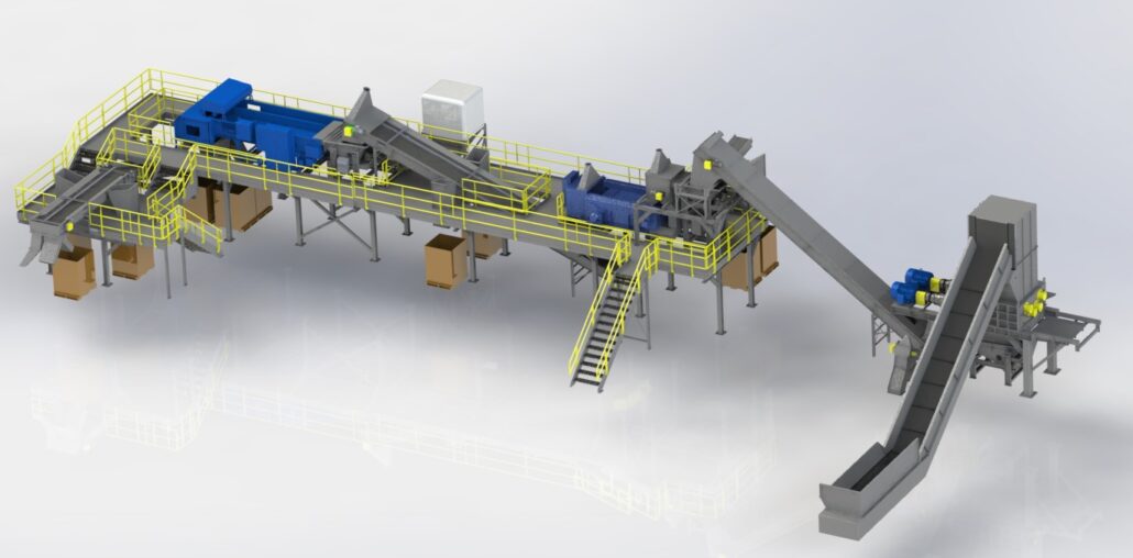 Electric Scrap Shredder Diagram