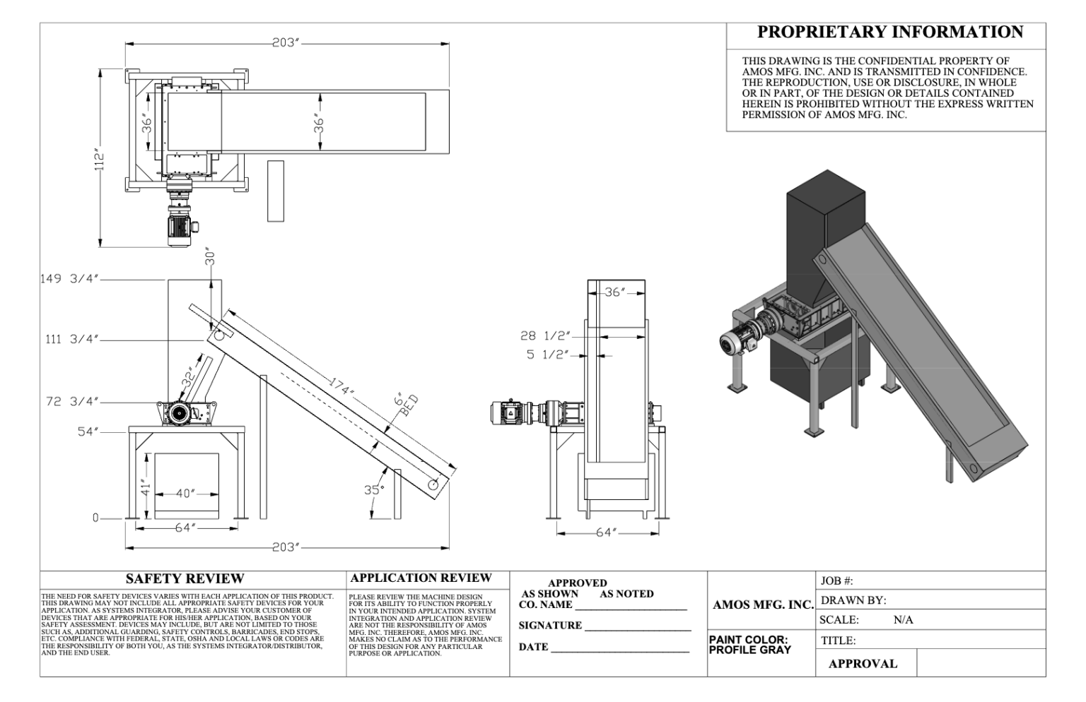 Product Shredding System Diagram Drawing